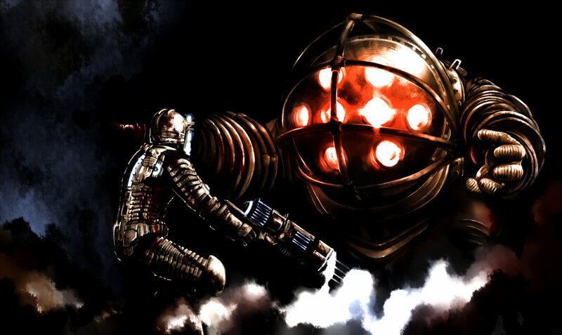 BioShock characters in action