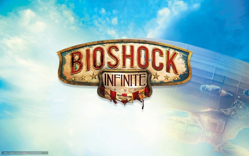 Bioshock Infinite Logo — Blue, Dramatic, Afternoon, Digital Art, Airship, Sky