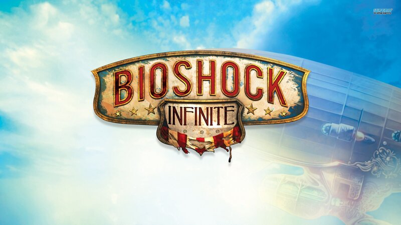 Bioshock Infinite Logo — Blue, Dramatic, Afternoon, Digital Art, Airship