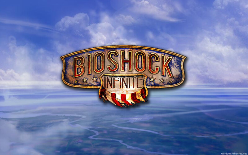Bioshock Infinite Logo — Blue, Dramatic, Digital Art