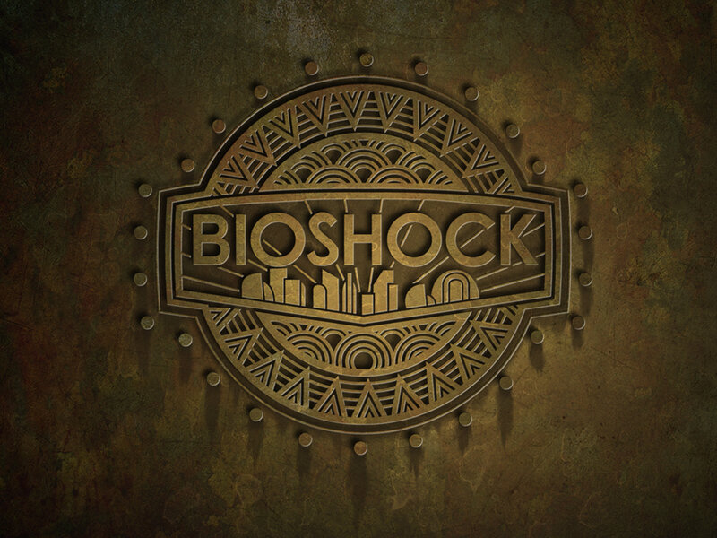 Bioshock Logo — Brown, Dark