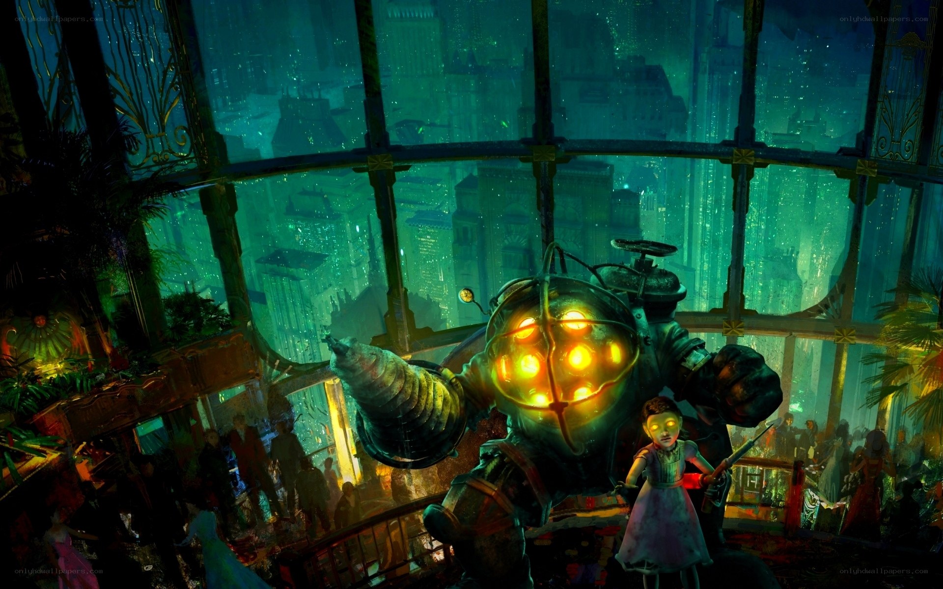 BioShock underwater city scene
