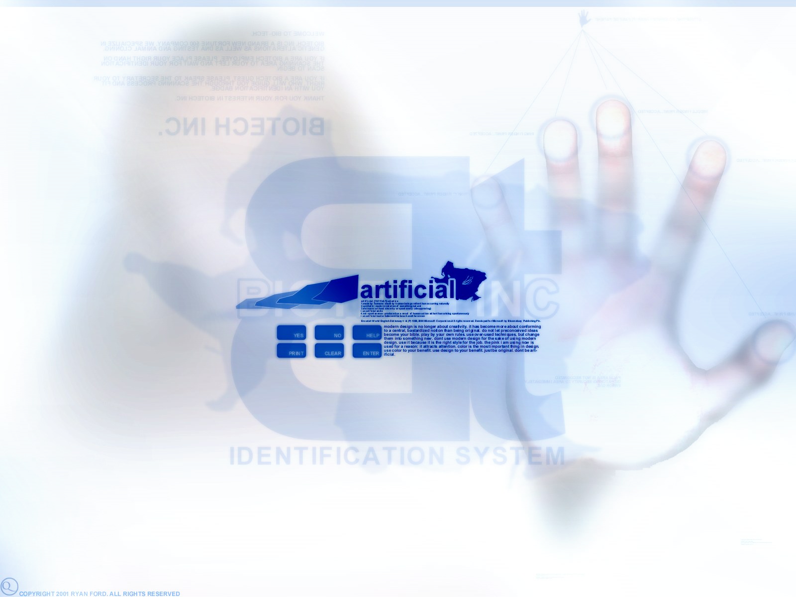 Biotech identification system interface