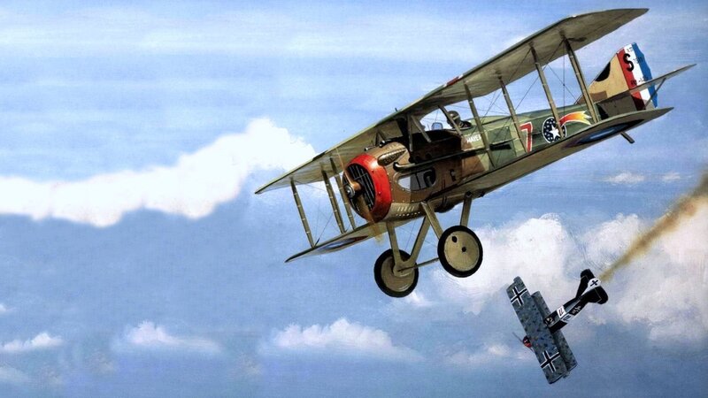 Biplane Dogfight — Blue