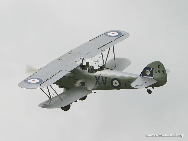 Biplane in Flight — Gray, Neutral