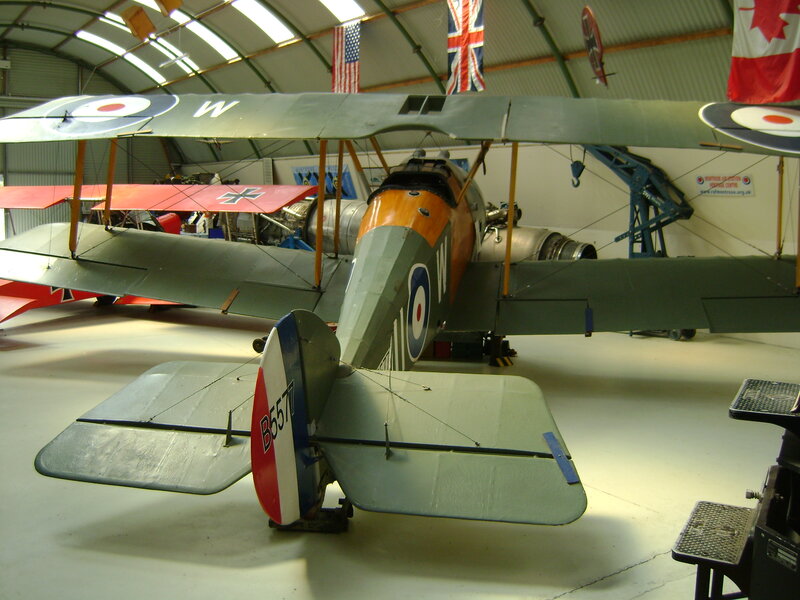 Biplane in Hangar