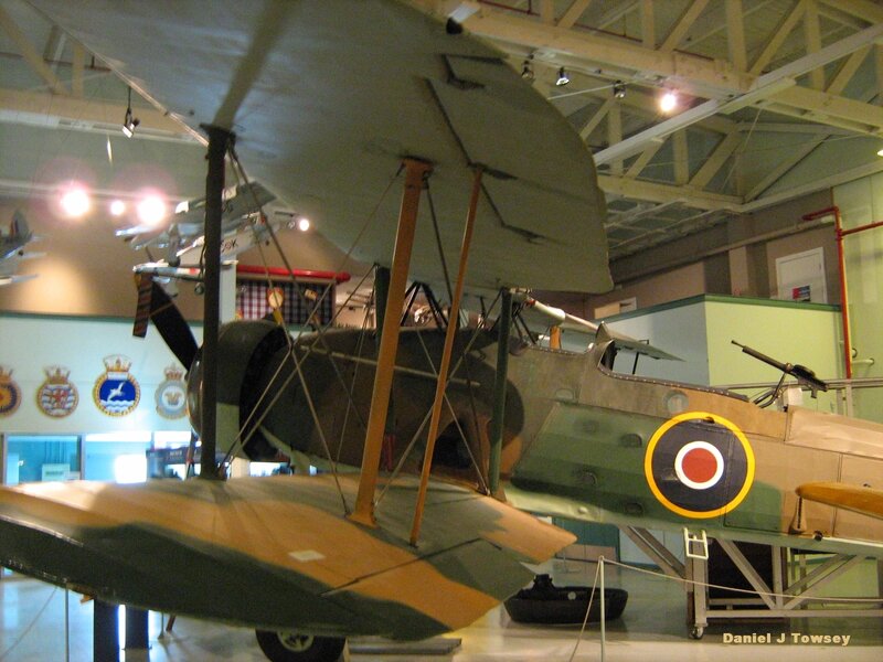 biplane in museum display