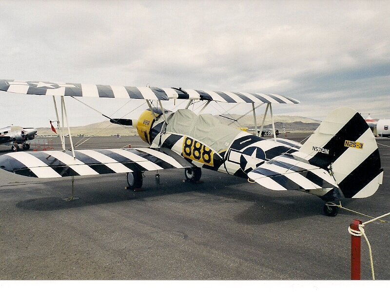 Biplane on Tarmac — Black