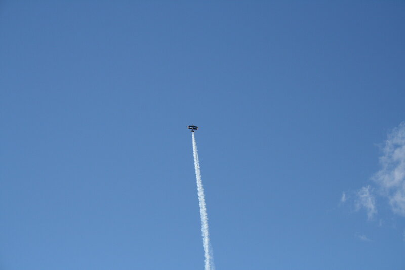 Biplane Performing Aerobatic