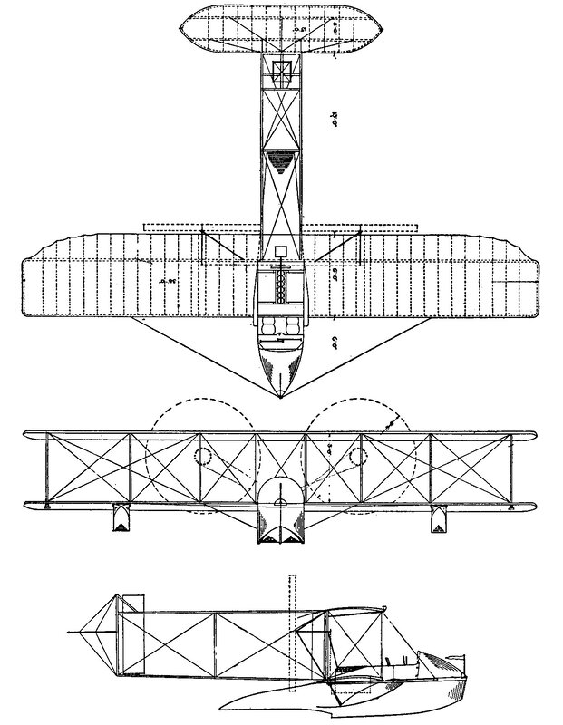 biplane technical drawings