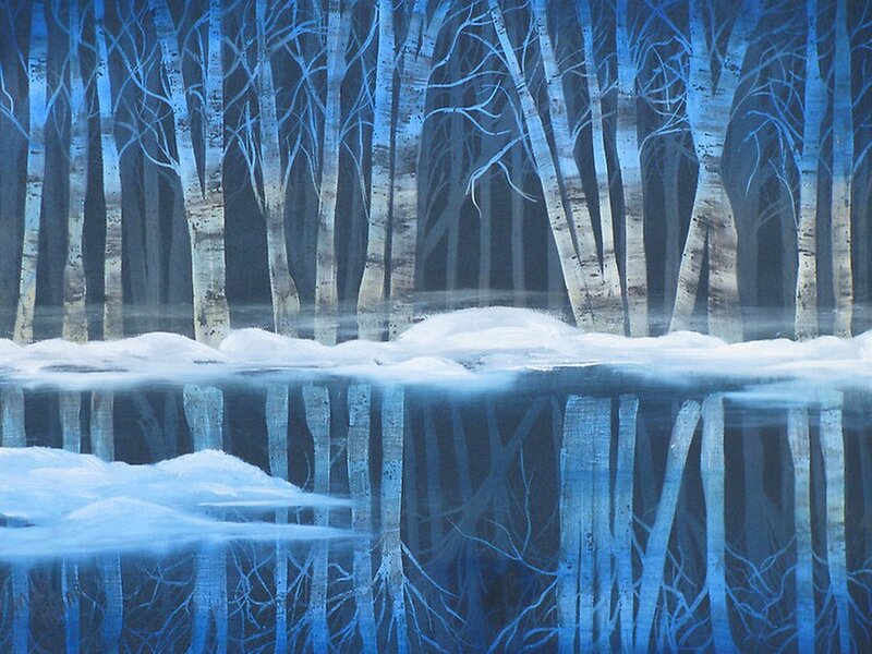 Birch Forest Reflection