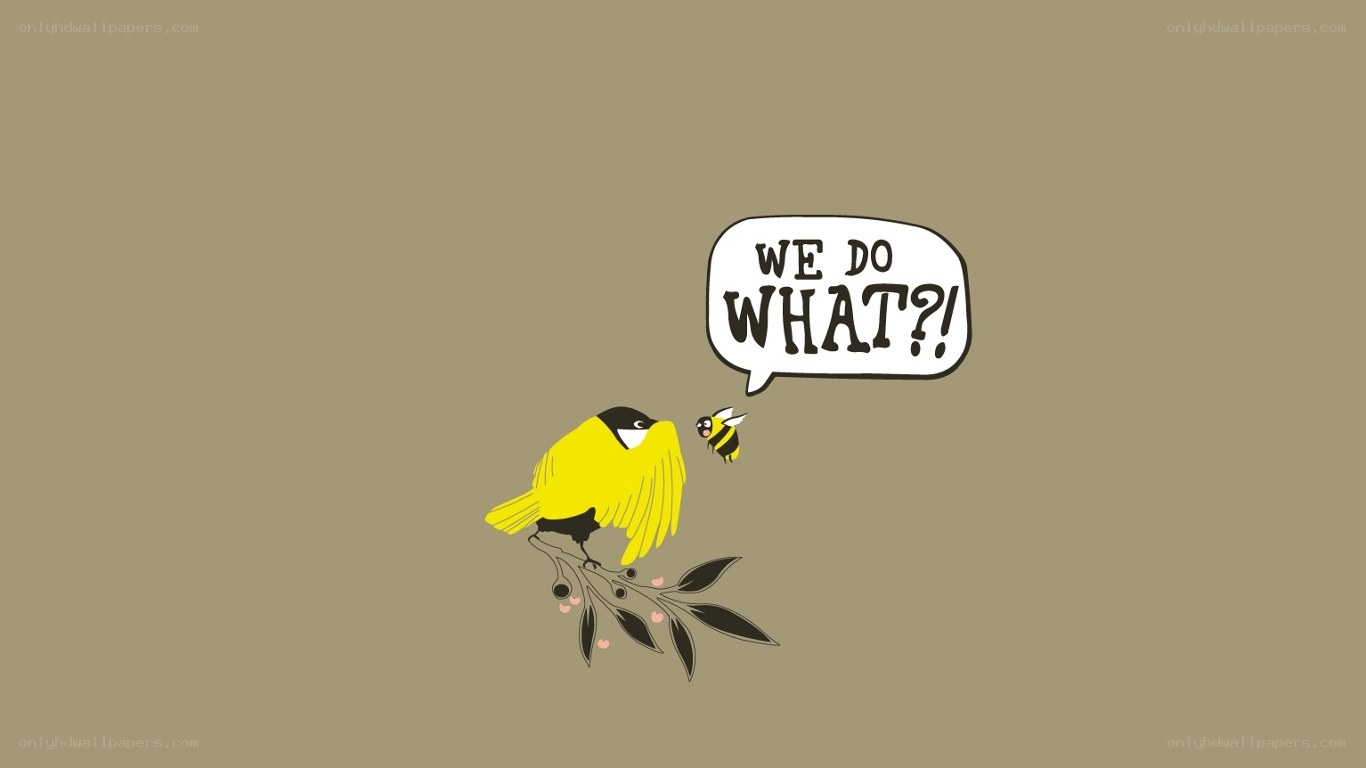 bird and bee conversation