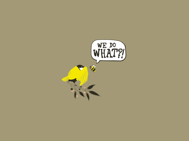bird and bee conversation