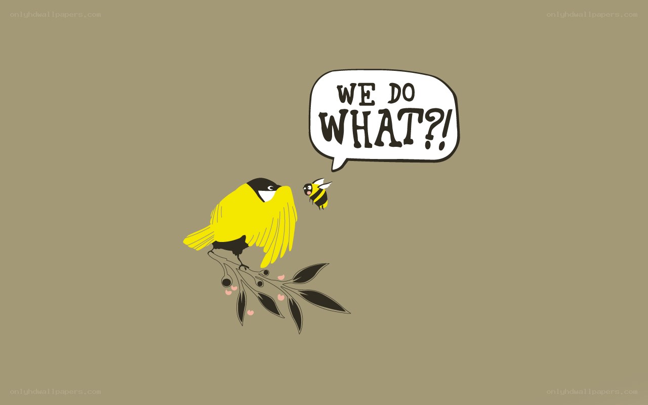 bird and bee conversation