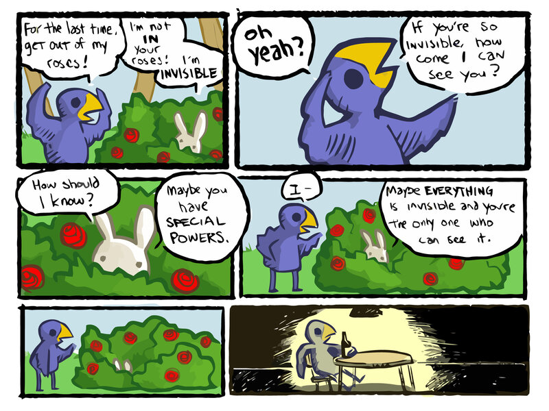Bird and rabbit comic