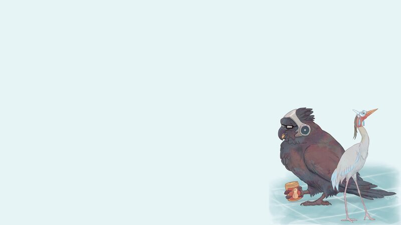 Bird Characters on Ice