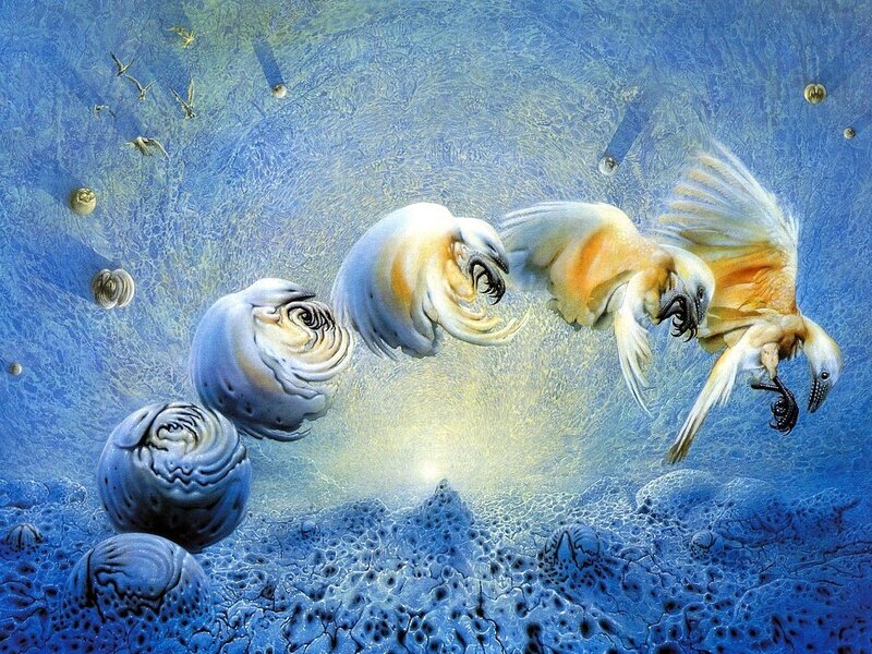 Bird Evolving Underwater