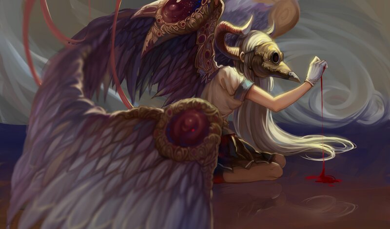 Bird-headed Figure with Wings