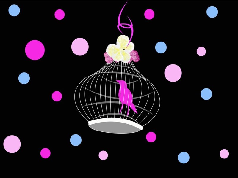 Bird in a Cage — Black