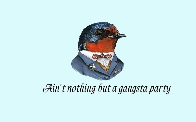 bird in a suit gangsta party