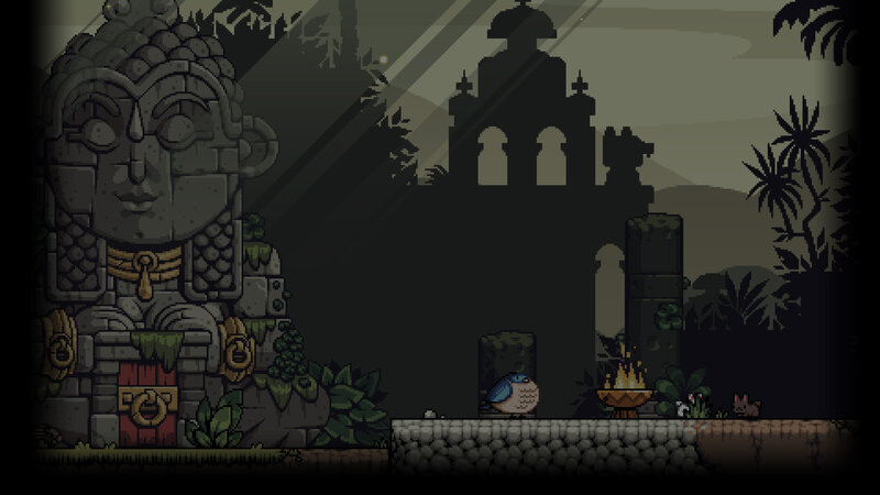 Bird in Ancient Ruins