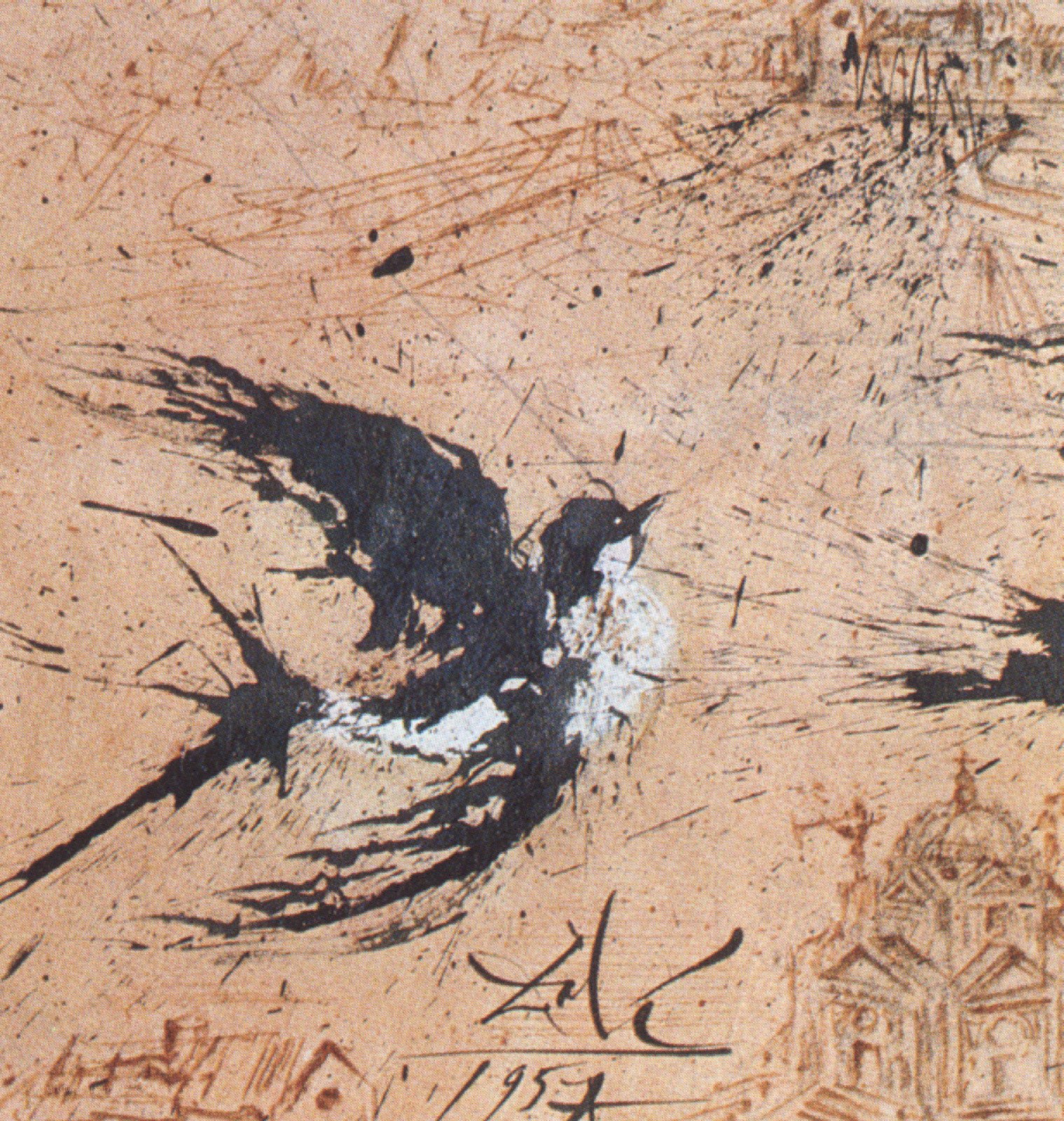 Bird in Flight Sketch