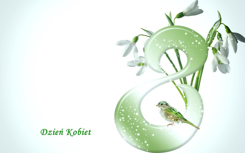 Bird in Number Eight — Green