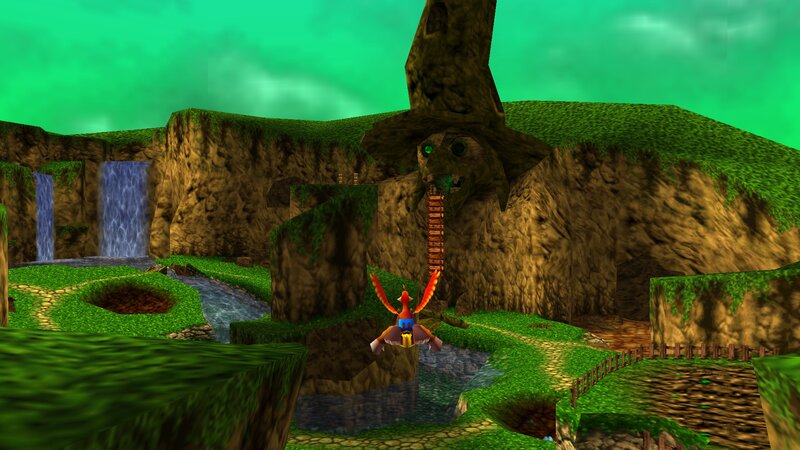 Bird-like Character Flying