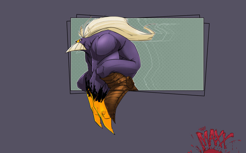 bird-like character illustration