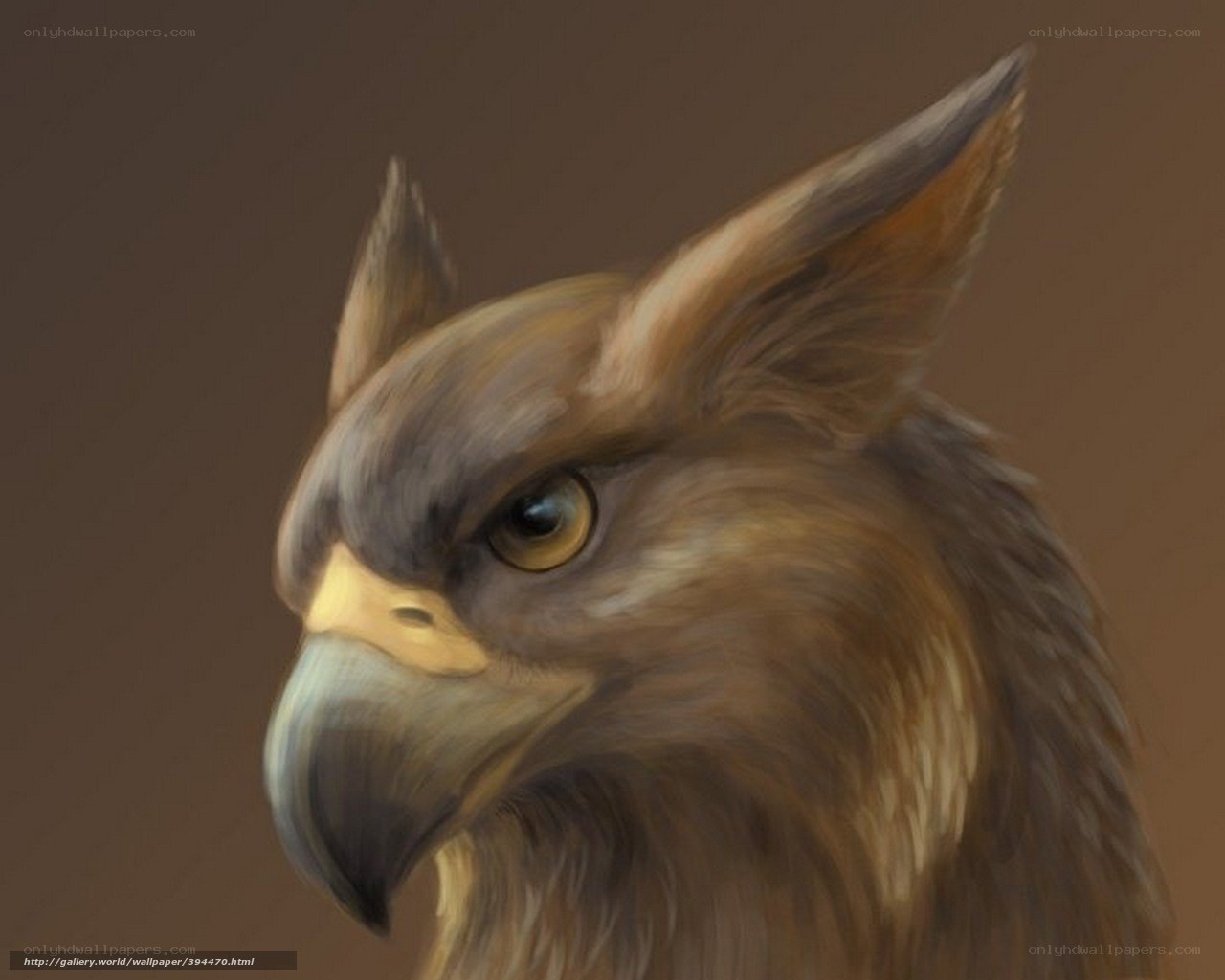 bird-like creature portrait