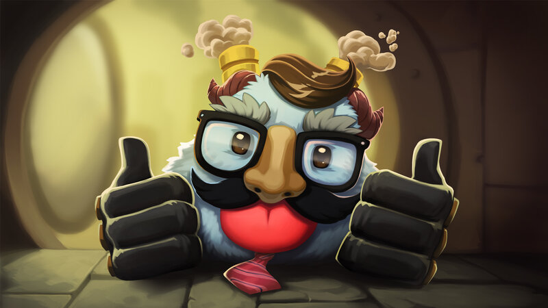 Bird-like Creature with Glasses