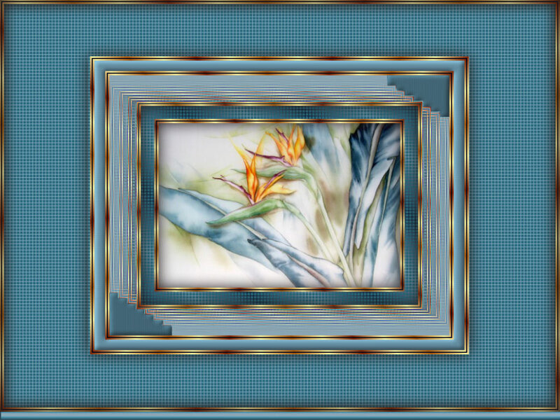 Bird of Paradise painting