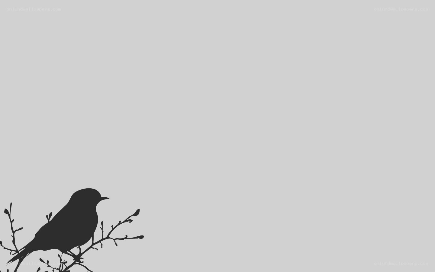 bird on a branch silhouette