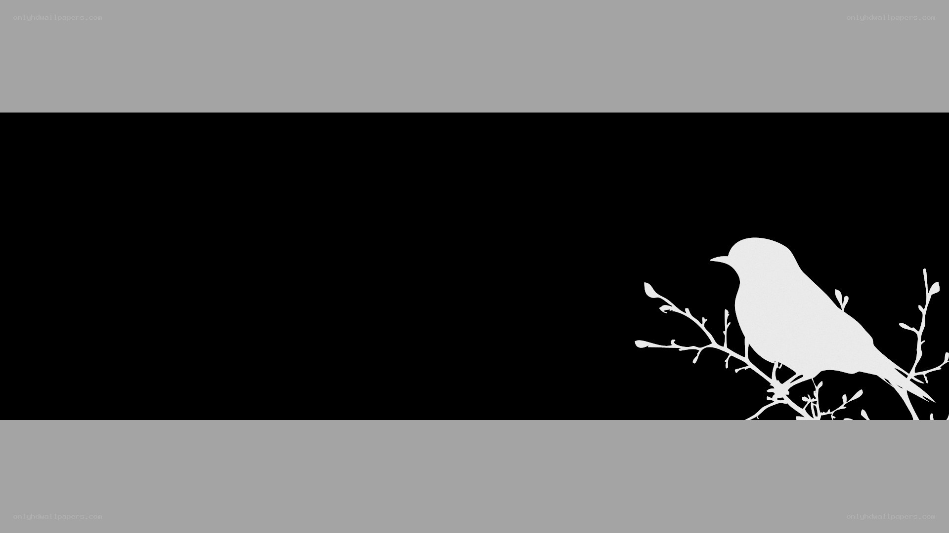 bird on a branch silhouette