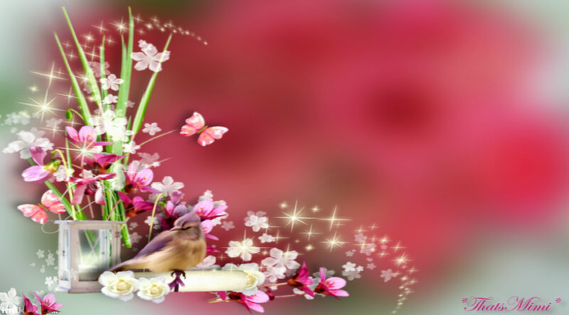 Bird on Flower Arrangement