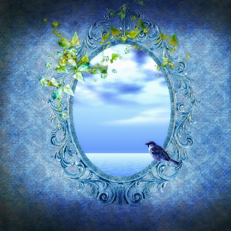Bird on Ornate Frame