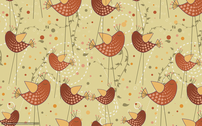 Bird pattern wallpaper