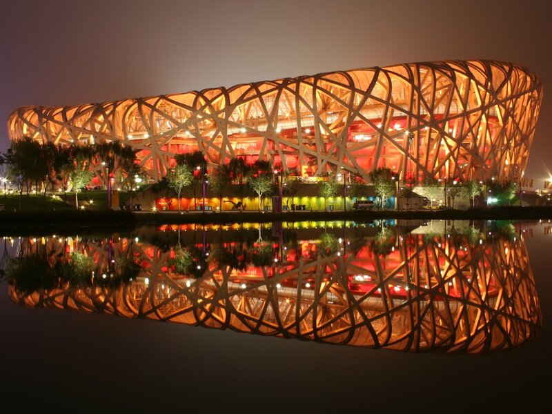 Bird's Nest Stadium — Orange