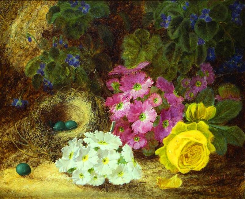 Bird's Nest with Eggs — Yellow