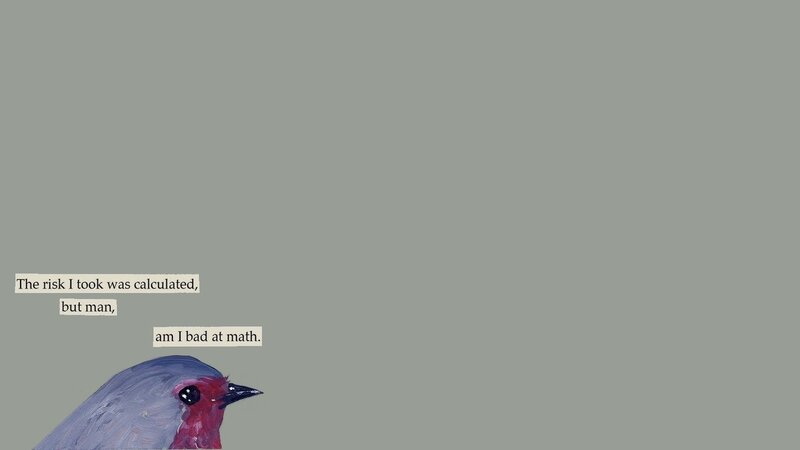 Bird with Red Head — Gray