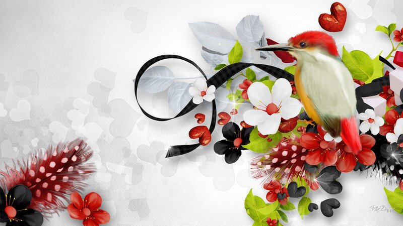 Bird with Red Head