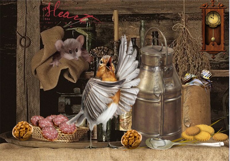 Bird with Spread Wings — Brown, Whimsical