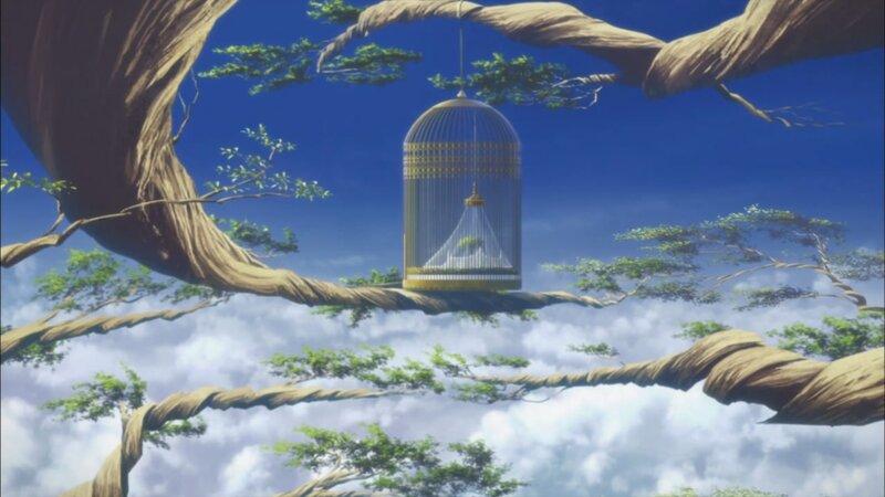 Birdcage on Tree Branch
