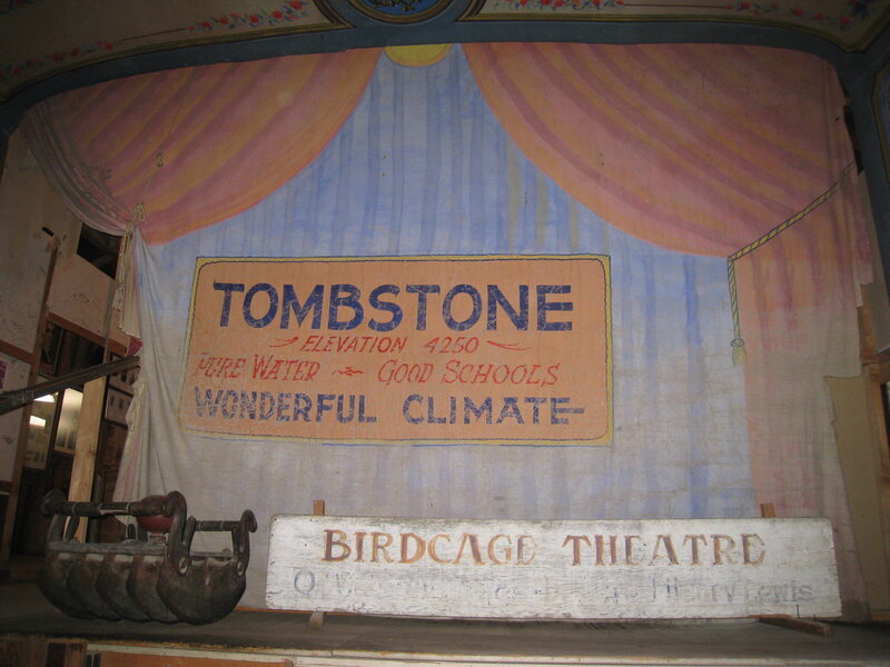 Birdcage Theatre Stage