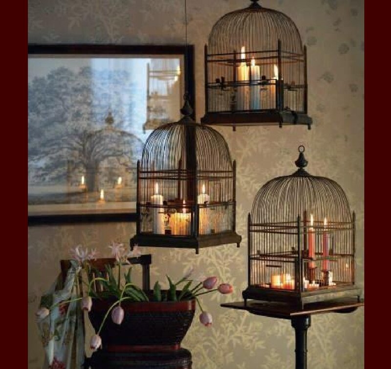 Birdcages with Candles