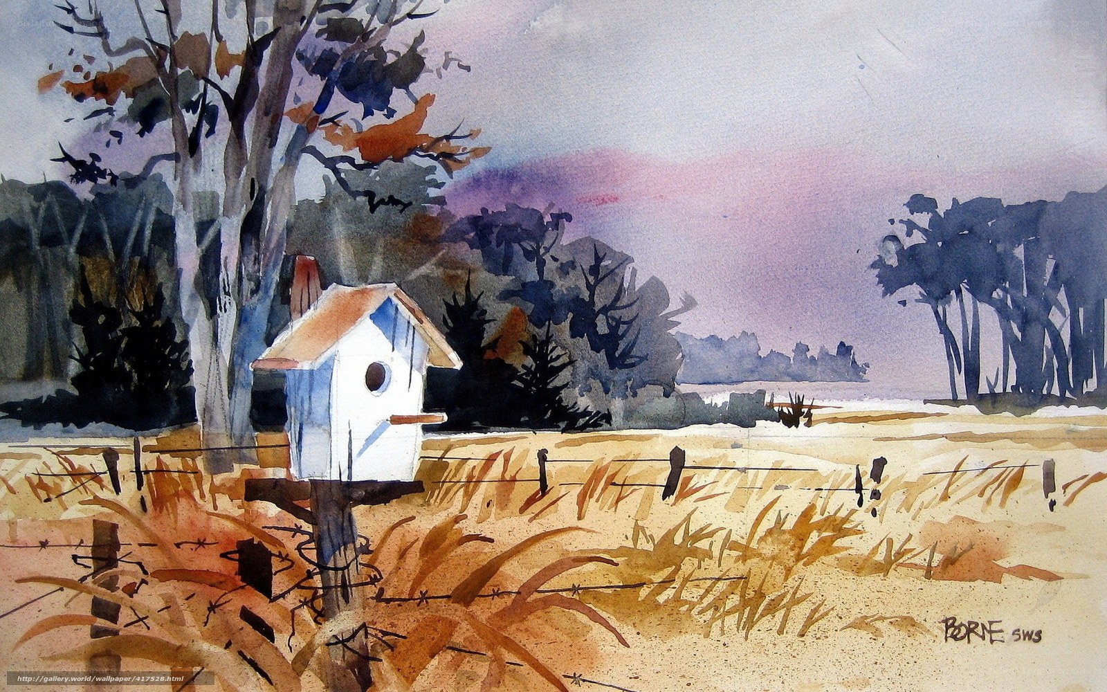 Birdhouse in a Field
