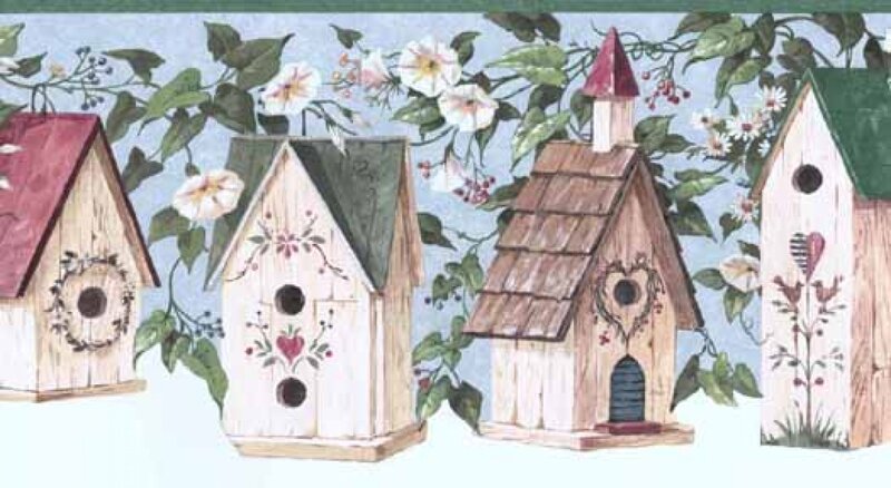 Birdhouses with Vines