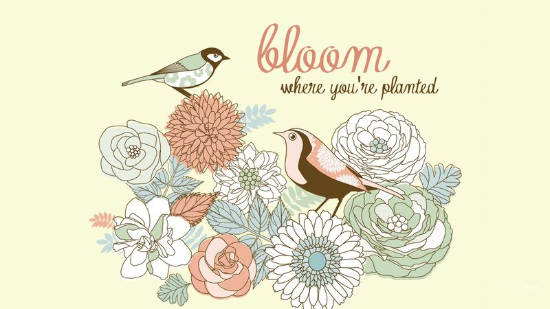 Birds Among Flowers