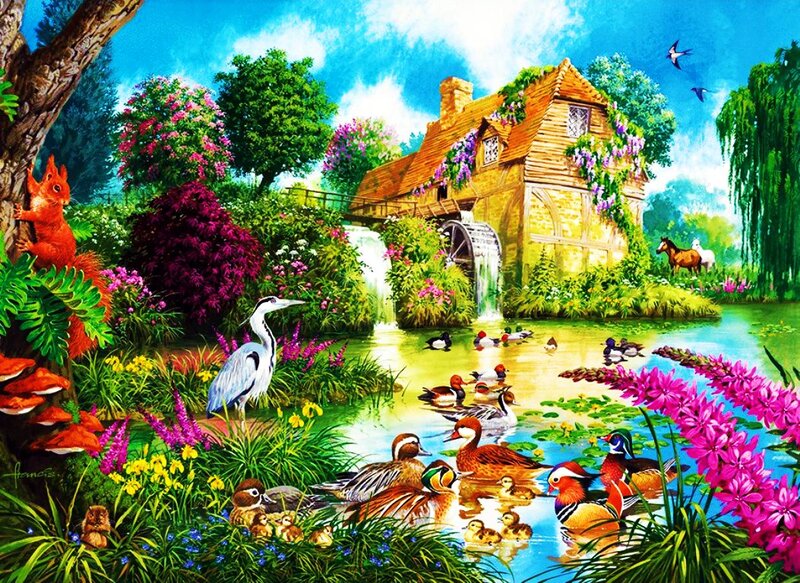 Birds and Animals by Mill