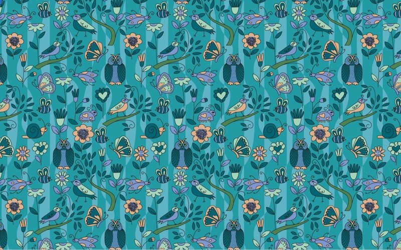 Birds and Owls Pattern